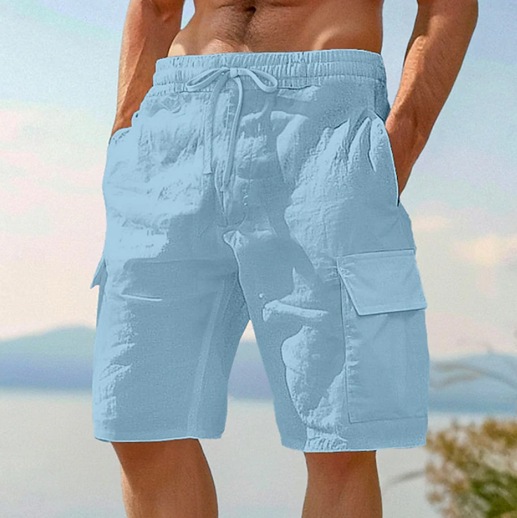 Heren Shorts Zomer - Casual Comfort Fit - Blauw