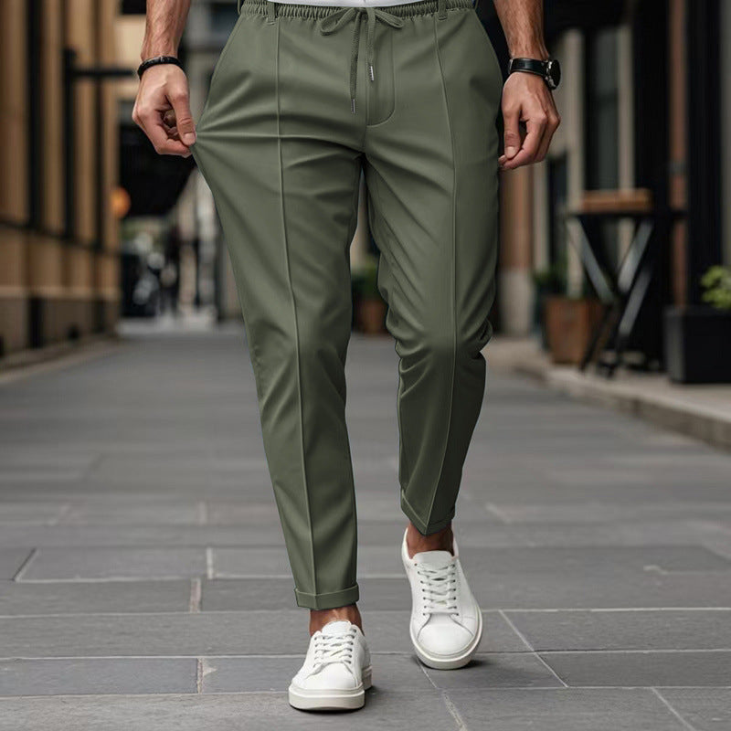 Heren Slim Fit Jeans - Casual Denim - Olijfgroen