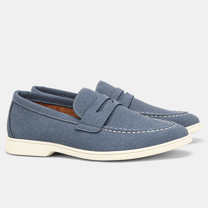 Heren Slip-On Loafer - Klassieke Comfort Schoen - Blauw