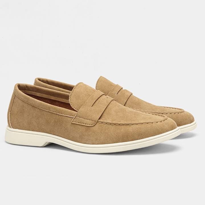 Heren Slip-On Loafer - Klassieke Comfort Schoen - Kameelbruin