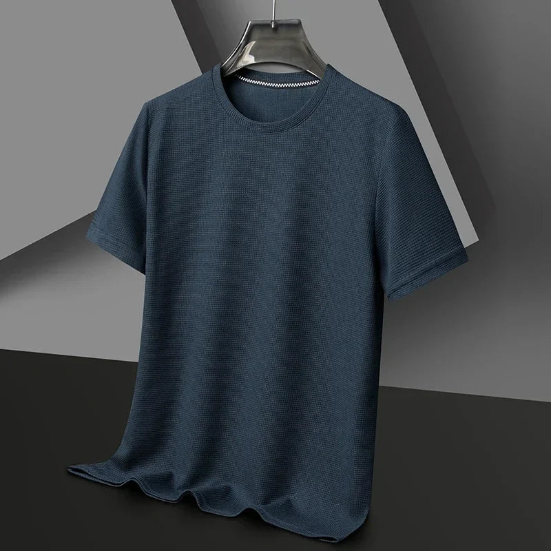 Heren T-Shirt Ronde Hals - Klassieke Basis - Blauw