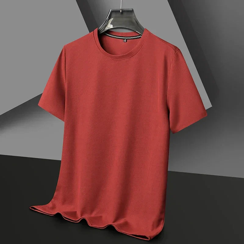 Heren T-Shirt Ronde Hals - Klassieke Basis - Rood