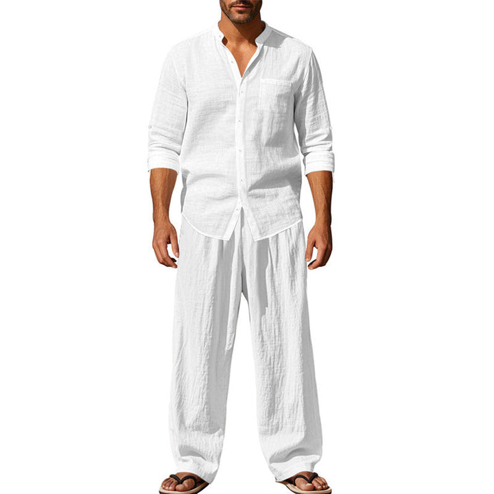 Heren Tweedelig Set - Casual Comfort Look - Wit
