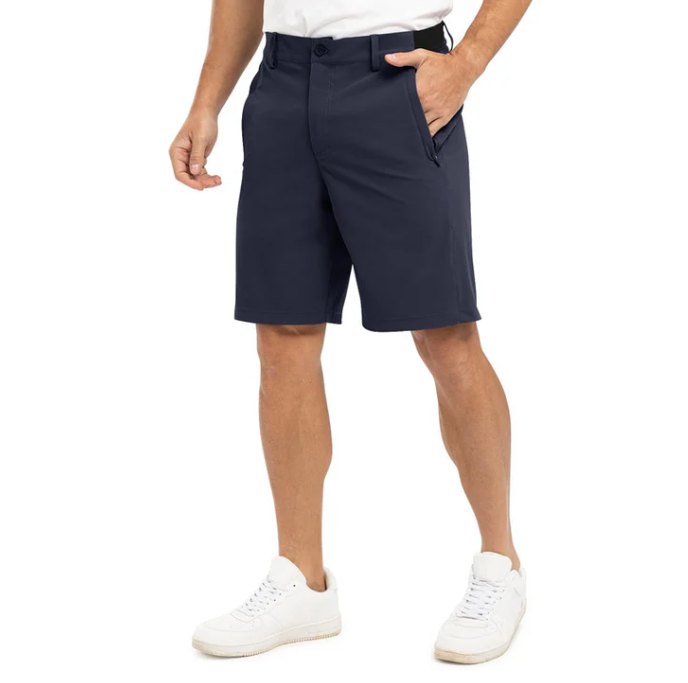 Heren Utility-Shorts Moderne Pasvorm - Khaki - Marineblauw