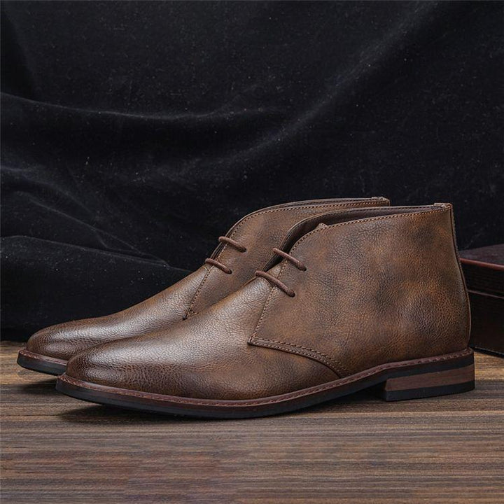 Heren Veterschoenen Chukka Boots in bruin, Klassieke Enkellaarzen