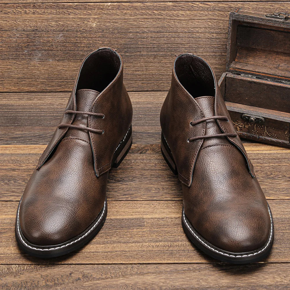 Heren Veterschoenen Chukka Boots - Klassieke Enkellaarzen