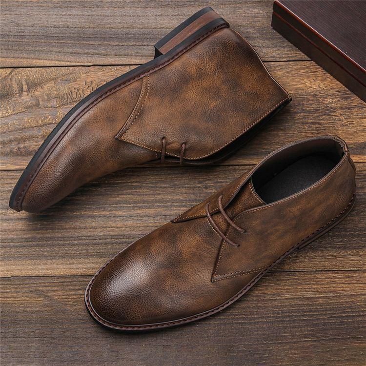 Heren Veterschoenen Chukka Boots - Klassieke Enkellaarzen