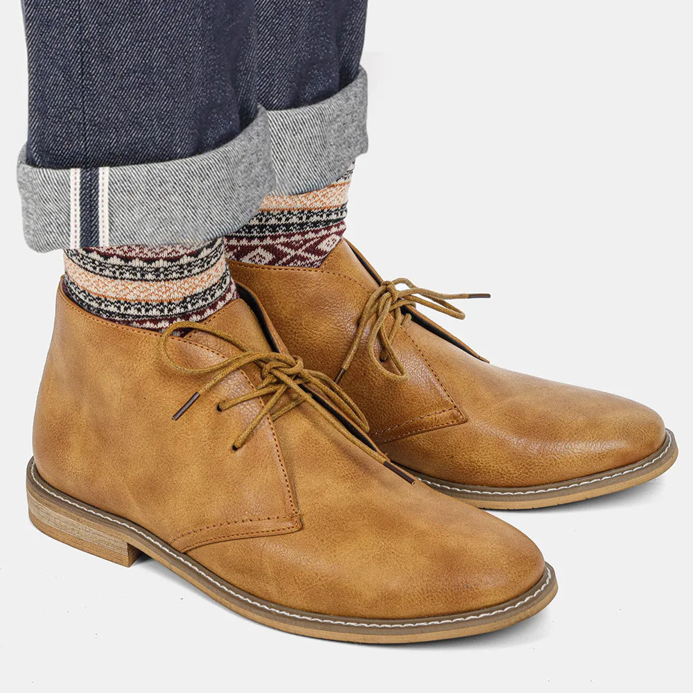Heren Veterschoenen Chukka Boots - Klassieke Enkellaarzen