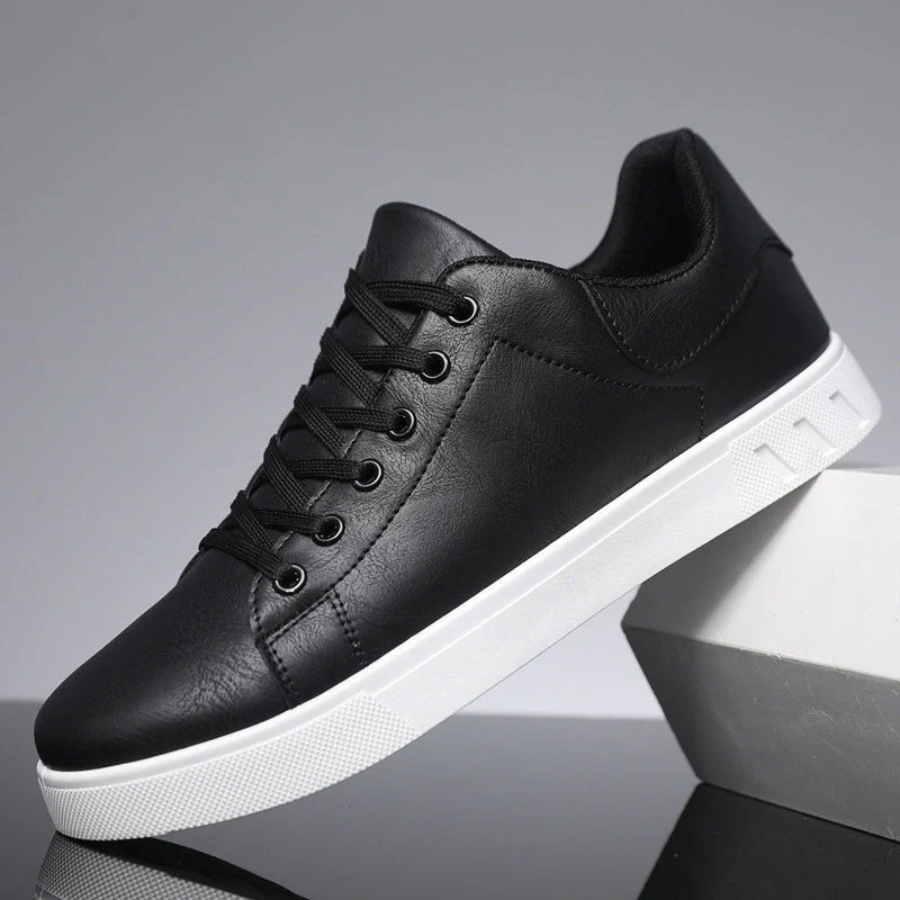 Heren Vetersneakers met Contrast Zool - Casual Lage Sneaker