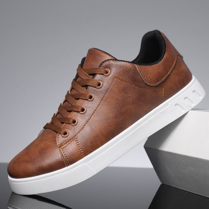 Heren Vetersneakers met Contrast Zool - Casual Lage Sneaker