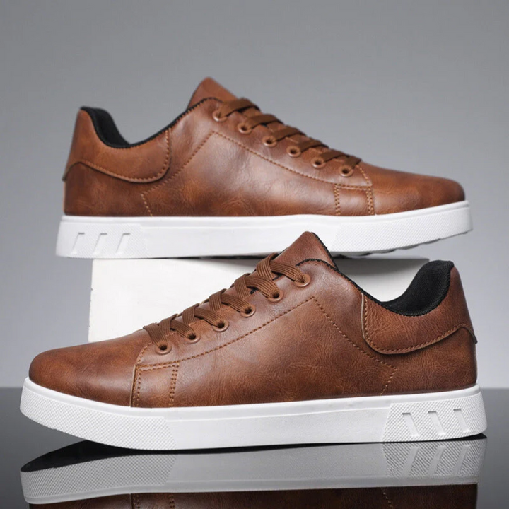 Heren Vetersneakers met Contrast Zool - Casual Lage Sneaker