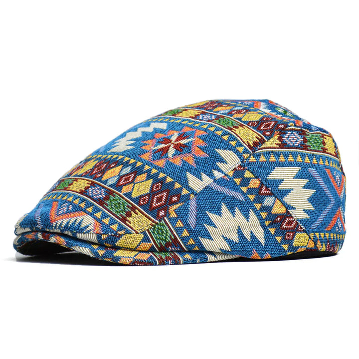 Heren Vintage Aztec Pet - Kleurrijke Stijl - Blauw
