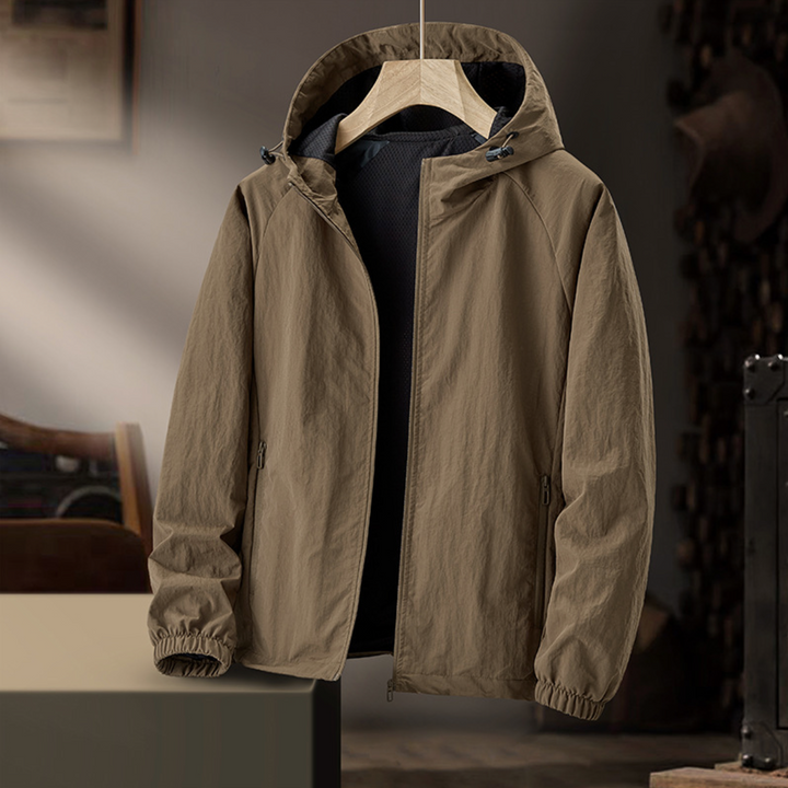 Heren Windjacke Stadsjack - Licht en waterafstotend - Bruin