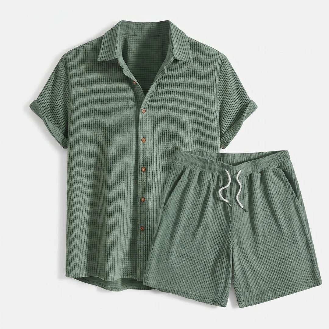 Heren Zomer-Set Shirt en Shorts - Casual Comfort