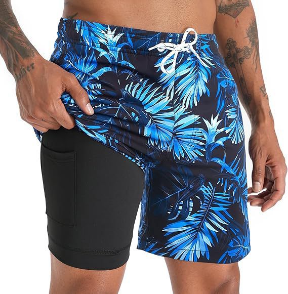 Heren Zwemshort Zomer - Klassieke Strandstijl - Donkerblauw