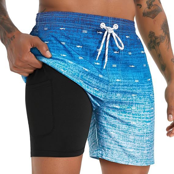 Heren Zwemshort Zomer - Klassieke Strandstijl - Lichtblauw