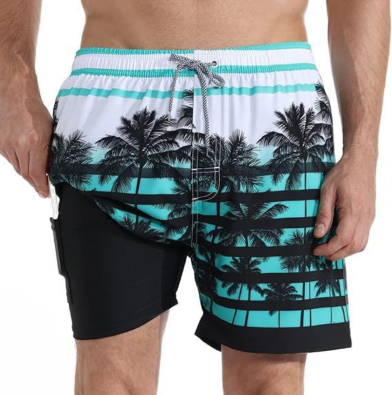 Heren Zwemshort Zomer - Klassieke Strandstijl - Lichtgroen