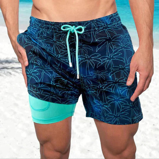 Heren Zwemshort Zomer - Klassieke Strandstijl - Marineblauw